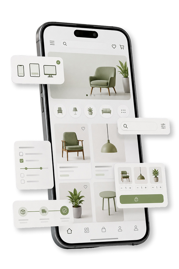 Multi vendor storefront on mobile